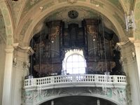 G&ouml;&szlig;weinstein 2022 Basilika Innenansicht Orgel Foto Wolfgang B&ouml;hm